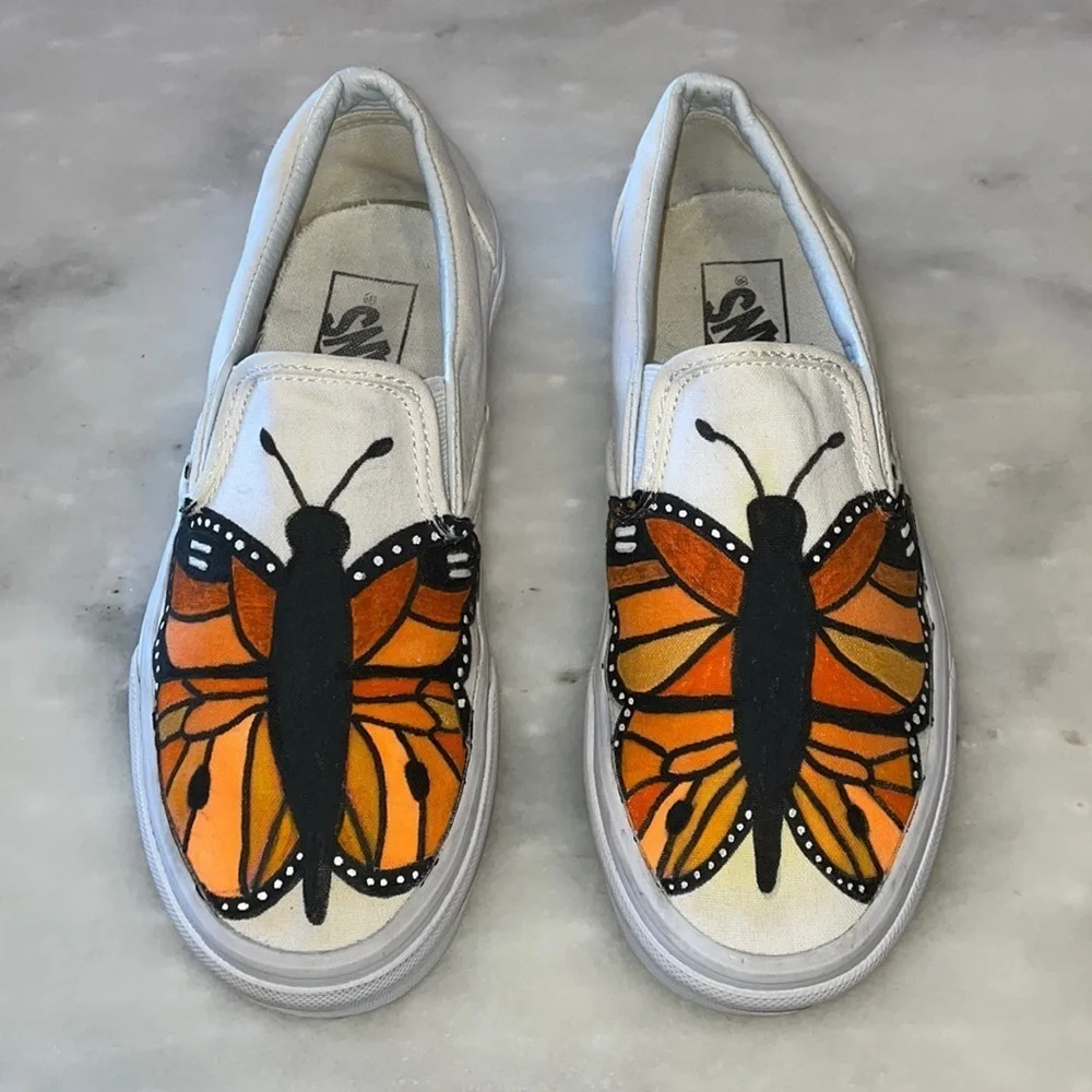Vans Custom Hand-Painted Slip-On Sneakers